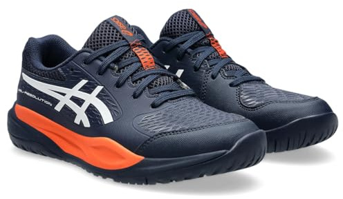 ASICS Jungen Gel-Resolution X Gs Sneaker, Mitternacht Weiss, 38 EU