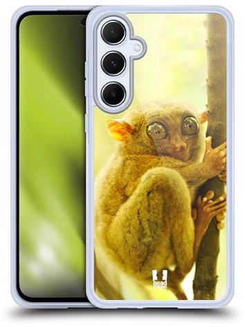 Head Case Designs Tarsier AFFE Bekannte Tiere Gel Handyhülle Hülle [Militärischer Schutzgrad] Kompatibel mit Samsung Galaxy A55 5G