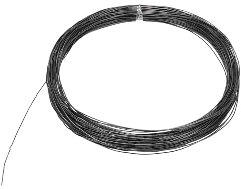 QUARKZMAN Eloxierter Basteldraht 0.6mmx30m Aluminiumdraht Draht zum Basteln Schmuckdraht Basteldraht Metallgedächtnis Flexibler Handwerksdraht für Schmuck Dekokranz DIY (22 AWG, Schwarz)