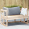 NQJIBUE Gartenmöbel Gartensofa Bank Ausziehbar Massivholz Kiefer Outdoor Sitzgelegenheit