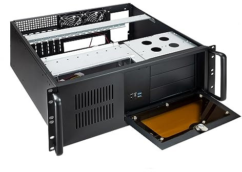 Boîtier IPC Rack 406N 4U 19 ATX - 2 x 5,25 externes, 1 x 3,5 Externe, 8 x 3,5 Pouces, USB - Idéal pour serveurs et Stockage en réseau.