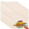 SENENQU Lot de 30 Pochette Tissu Zippée, Trousse en Toile Personnalisable, 12×21CM Trousse en Tissu de Rangement, Pochette Maquillage à Personnaliser, Trousses à Crayons Vierge pour DIY Beige