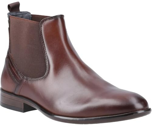 Pod Frank Mens Smart Boots Brown 10 UK