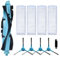 BlissfulAbode 10 Paquetes Kit de Accesorios de Recambio para Cecotec para Conga 3290 3390 3490 3590 Robot Aspirador, 1 Cepillo Principal, 4 Filtros, 4 Cepillos Laterales, 1 Cepillo de limpieza