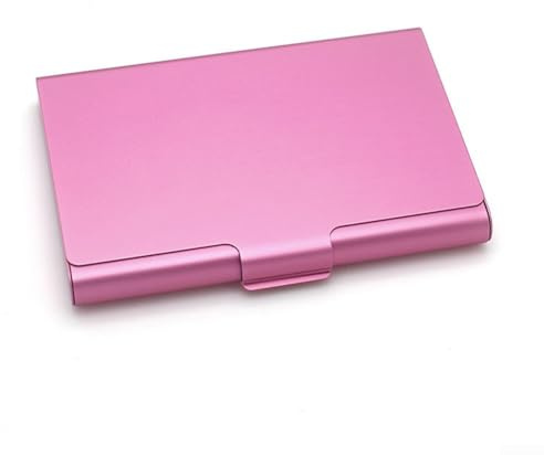 SPORTARC Visitenkartenetui aus Aluminiumlegierung, wasserabweisend, stilvolles Design (Rosa), rose