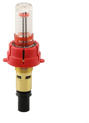 Underfloor Heating Manifold Flow Meter G1/2 G3/8 Brass Construction With Removable Sight Glass For Water Flow Rate Control 0-5L/Min Distribution System(3/8)