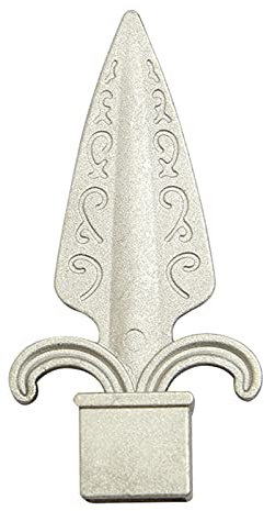 Zaunpfostenkappen Aluminum Fence Post Cap Protector for 25x25mm Square Tube Silver Pack of 10