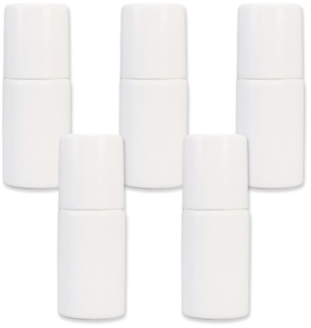 5 Stück Roll on Flasche Leer 50ml,Deoroller zum Befüllen,Deo Roller zum Selbstbefüllen,Deoroller Leer,Sonnencreme Roller Nachfüllbar,Kunststoff Rollerflaschen für Parfüm,Reisen,Hautpflegeprodukte