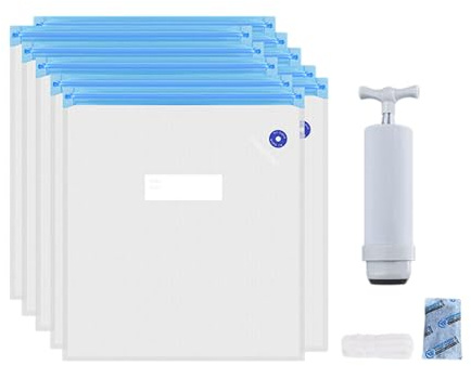 Filament Vakuumbeutel - Staubdichtungspaketschutzlagerung | Luftdicht feuchtigkeitsbeständiger wiederverwendbarer Organizer Strong Barrier Design, 3D -Druckfilamentküste mit Clips Handpumpe Spoo