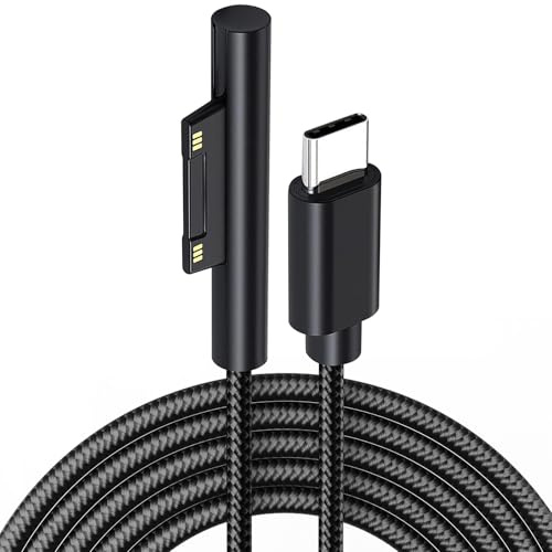 USB C Ladekabel Kompatibel mit Microsoft Surface Pro 3/4/5/6/7 Go 2