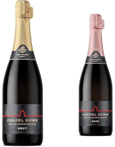 Chapel Down Brut & Rosé | English Sparkling Wine | Case of Two (2x75cl)