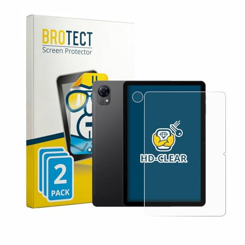 BROTECT 2 Stück Schutzfolie für Doogee Tab G5 (Display+Kamera) Displayschutz Folie Made in Germany, Ultra-Klar