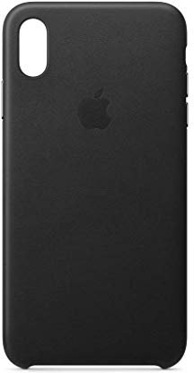 Apple Leder Case (für iPhone XS Max) - Schwarz - 5.85 Zoll