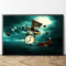 Surrealismus Kunst Leinwand Poster Salvador Dali Leinwand Malerei Retro Druck Wandkunst Bilder für Wohnzimmer Dekoration 40x50cm (16x20in) interner Rahmen