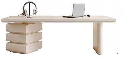 Computertische Leichter Luxus-Schreibtisch aus massivem Holz mit Felsenplatte, High-End-Designer-Heimschreibtisch, kleiner PC-Schreibtisch for den Haushalt, Büro-Chef-Workstation-PC-Schreibtisch Bürot