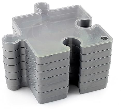 DUDOK Stackable Puzzle Sorter, Puzzle Sorting Trays, Sturdy Puzzle Storage Box, Portable Puzzle Sorting Trays, Jigsaw Puzzle Sorting Trays Can Organize And Sort Puzzles Up To 1000 Pieces