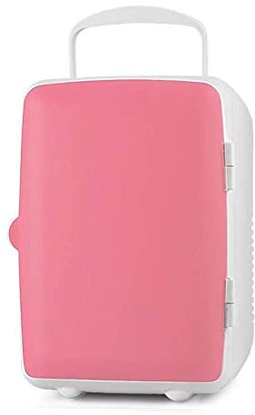 Suuim Mini réfrigérateur, réfrigérateur de Voiture 4l électronique Portable Compact réfrigérateur Personnel refroidit Chauffe Le réfrigérateur (Rose)