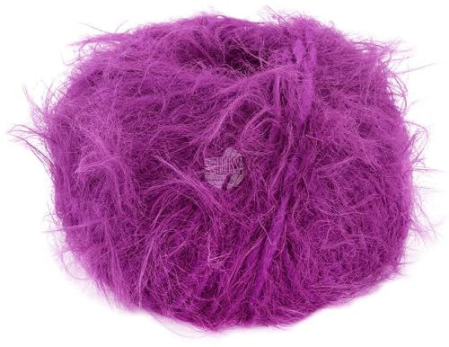 LANA GROSSA Basta| Garn im Fake Fur Look, locker verzwirnt, Franseneffekt& Merinofasern | Handstrickgarn, 50% Schurwolle & 50% Polyamid | 50g Wolle zum Stricken& Häkeln | 100m Garn FB 10