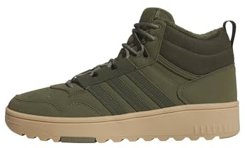 adidas Unisex Hoops 4.0 MID Shoes, Olive strata/Night Cargo/GUM4, 6 UK