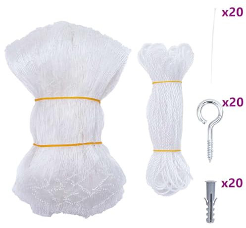 vidaXL Katzennetz Transparent 6x3 m Nylon, Katzenschutznetz, Sicherheitsnetz für Katze, Katzen-Balkonnetz, Katzennetz für Balkon, Katzen-Schutznetz