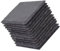 ULTECHNOVO 12 pièces sous Verres Naturels Ardoise Lot de Protection Antidérapante pour Boissons Chaudes et Froides pour Maison Bar et Restaurant