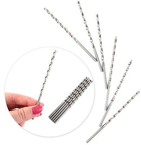 6X Extra Long 100mm Twist Drill Bits - 3mm Shank Metal/Wood Drilling Pilot Hole