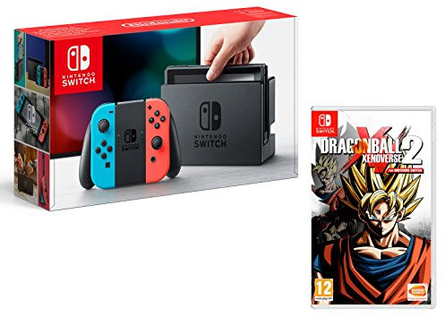 Nintendo Switch Consola 32Gb Azul/Rojo Neón + Dragon Ball Xenoverse 2