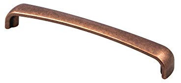 Gedotec Design Bügelgriff Vintage 128 mm Möbelgriff Kupfer Antik rustikal - Orion | Schubladengriff Küche im Landhaus-Stil | Bogengriff Antik gebürstet | 1 Stück - Küchengriff für Möbel - Möbelknauf