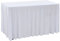 vidaXL 2X Stretch Tischhusse 120x60,5x74cm Weiß Stretchhusse Tischdecke Husse