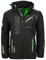 Geographical Norway Royaute Men - Veste Softshell Capuche Homme Impermeable - Manteau Outdoor Blouson Coupe Vent Tactique Resistant - Randonnee Ski Automne Hiver Printemps (Noir Vert 5XL-Taille 8)