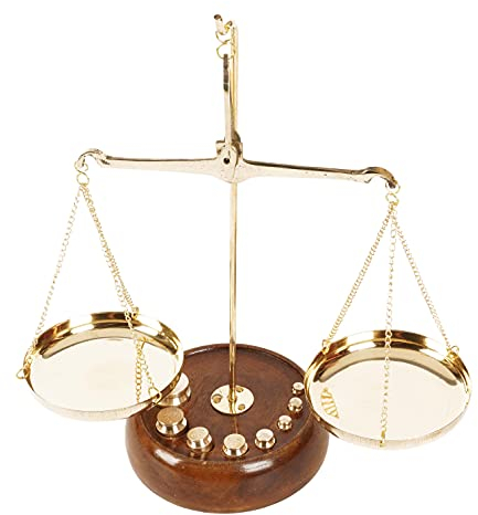 IBA Indianbeautifulart Bilancia da collezione vintage in ottone bilancia da collezione per la casa arredamento antico Taraju