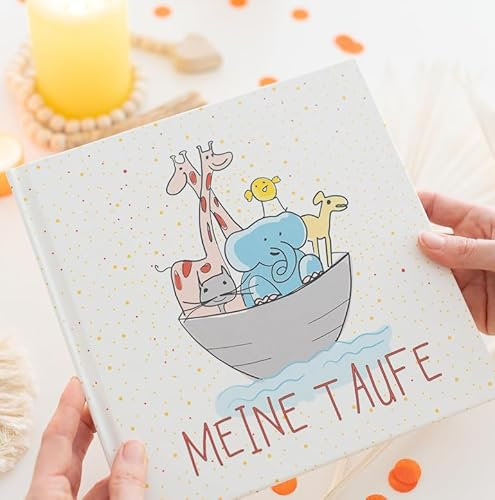 Gästebuch zur Taufe - Arche Noah - Taufbuch - Taufalbum - für Mädchen und Junge - Taufgeschenk