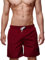 Indicode Herren Ferguson Badehose mit 3 Taschen und Tunnelzug | Badeshorts für Männer Bordeaux, S