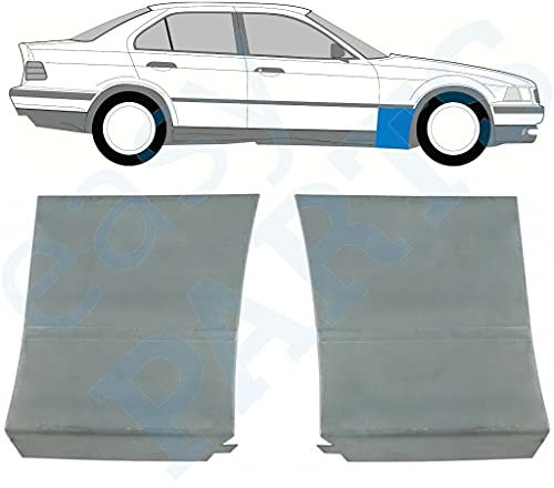 Frontflügel-Reparaturblech, Frontflügel, 2 Stück, passend für BMW 3 E36 / 1990-2000, nur Limousine und Kombi, unlackierter Stahl, für beide Seiten des Autos, beseitigen Sie Rost in Ihrem Auto.