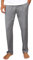 Litherday Schlafanzughose Herren Lang Pyjamahose 100% Baumwolle Nachtwäsche Hose Unifarbene Freizeithose für Herren Loungewear Sleepwear mit Taschen Elastischer Bund, Dunkelgrau, L