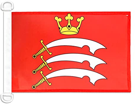 AZ FLAG Middlesex county Boat Flag 45x30 cm Mesh Polyester Plastic Rings | Outdoor and marine use 12x18 in boat flag weather resistant with double stitched seams and reinforced edges