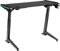 TecTake Table de Bureau à Hauteur réglable électriquement avec éclairage LED Table de Gaming Bureau de Gaming Table d’Ordinateur Bureau Assis/Debout - Noir