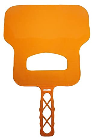 FHYTGBS Hand Crank Barbecue Fan- Outdoor Camping Grill Hand Fan Summer Hand Fans (Color : Orange)