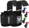 BEAST RAGE Gewichtheberhaken, Handgelenkriemen, dickes Neopren, gepolstert, gummiert, Fitnessbandagen, rutschfest, Kreuzheben, Training, Fitnessstudio, Workout, Herren und Damen (Schwarz)