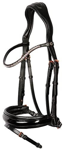 Harry's Horse Trense Roségold Lacque II - Shetty - Schwarz