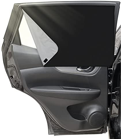 Clundoo 2PCS Sonnenschutz Auto Baby Vorhang, Magnetisch für UV-Schutz Hitzeschutz, Reflektierende Schutzder Privatsphäre, Heckscheibe