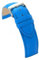 diloy Lederarmband für klassische Uhr – Glattes Rindsleder mit Nähten, gepolstert, Edelstahlschließe – Größen 8mm, 10mm, 12mm, 14mm, 16mm, 18mm, 19mm, 20mm, 22mm, 24mm 302 Himmelblau 12mm