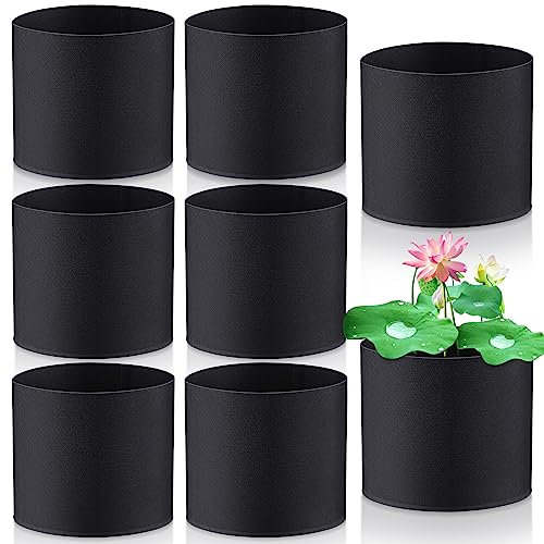 Norme 8 Stück Wasserpflanzentöpfe für Teich, Teich, Pflanzkörbe, robuste Stofftöpfe für Garten, Wasserpflanzen, Moorpflanzen, Seerose, Lotus, Blume (20,3 x 15,2 cm)