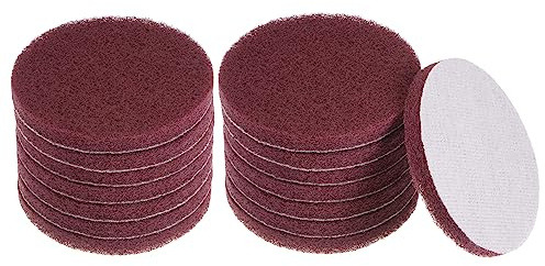 sourcing map 15 cepillos eléctricos de taladro de 4 pulgadas, almohadillas de estropajo de grano 320-400 para baño, cocina, limpieza del hogar