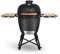 CREATE/BBQ KAMADO/Barbacoa ahumadora de cerámica negro 21 pulgadas/Puede asar, ahumar y cocinar, con regulador de temperatura y dos fuentes de ventilación.