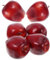 SHERCHPRY 6pezzi Frutta Artificiale Realistica Modelli Di Mela Rossa Per Fotografia e Decorazioni Oggetti Simulati Per Scuole e Ambienti Domestici Props Per Eventi e Festività