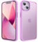 TIIXXA Matte Case for iPhone 13 6.1-Inch, Shockproof Drop Protection, Frosted Translucent Back Phone Cover, Anti-Fingerprint (Purple)