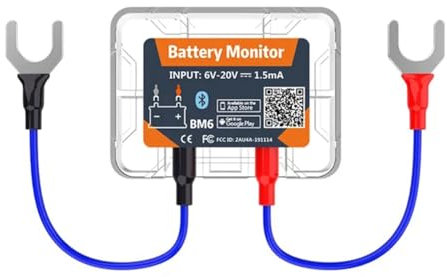 iFutniew Wireless Bluetooth 12V Battery Monitory BM6 with Car Battery Health Check APP Monitoring Battery Tester