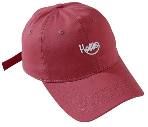 COTIDI Casquette Homme 100% Coton Baseball réglable Hello