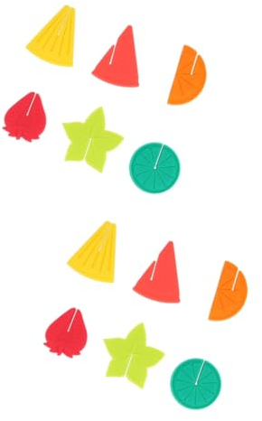 Garneck 12pcs Silicone Wine Charms Drink Tags Cup Identifier for Mixed Drinks Liquor Cups